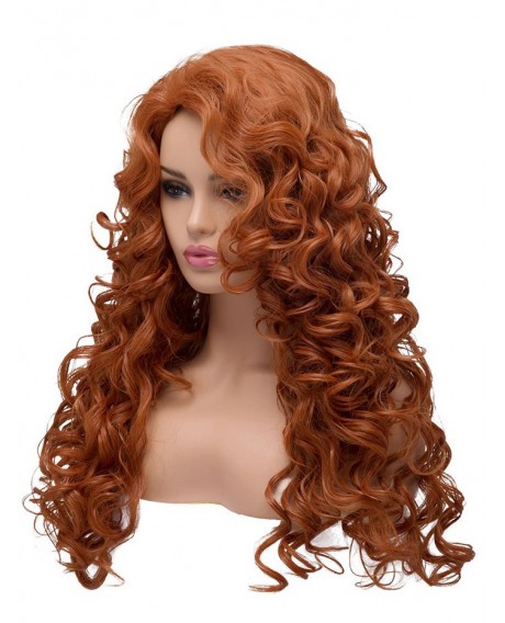 Curly Long Synthetic Wig - Chocolate 22inch