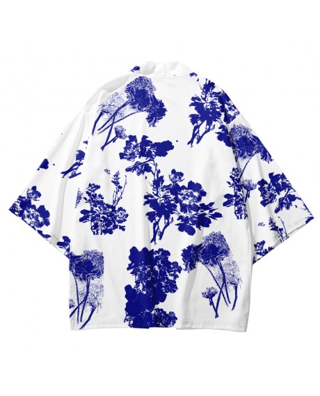 Hot Sale Chinese Style Cardigan Digital Printing Beach Haori National Wind Landscape Ink Painting New Product Traditional Kimono