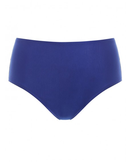 Floral Cinched Keyhole Back Tankini Swimwear - Deep Blue L