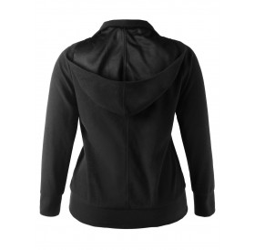 Plus Size Hooded Buttoned Jacket - Black 4x