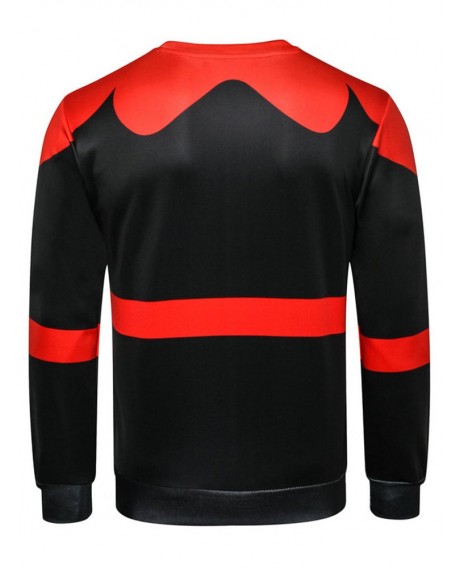 Star Belt Print Sweatshirt - Black Xs